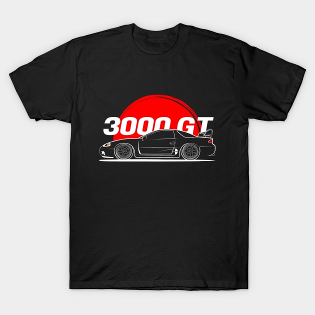 JDM 3000 GT T-Shirt by turboosted